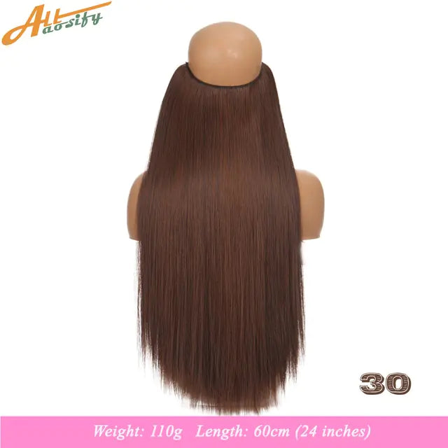 Synthetic No Clip Artificial Hair