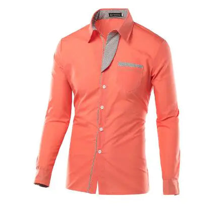 Male Fashion Shirts Full Sleeve Stripe