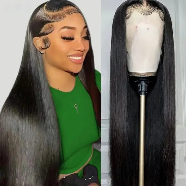 34-Inch Straight Lace Front Wig