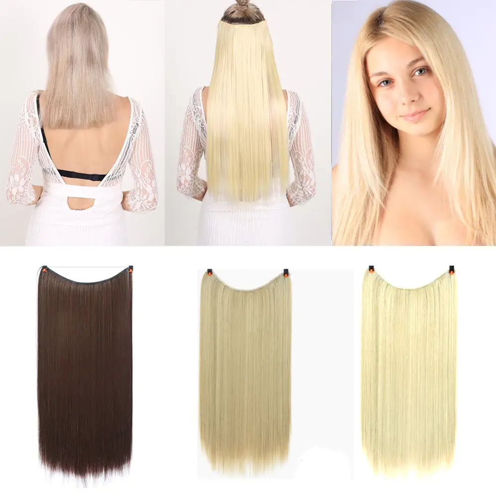 Synthetic No Clip Artificial Hair