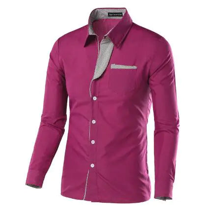 Male Fashion Shirts Full Sleeve Stripe