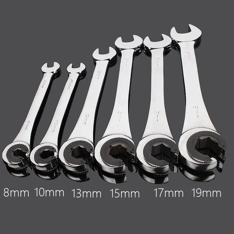 Tubing Ratchet Wrench Set